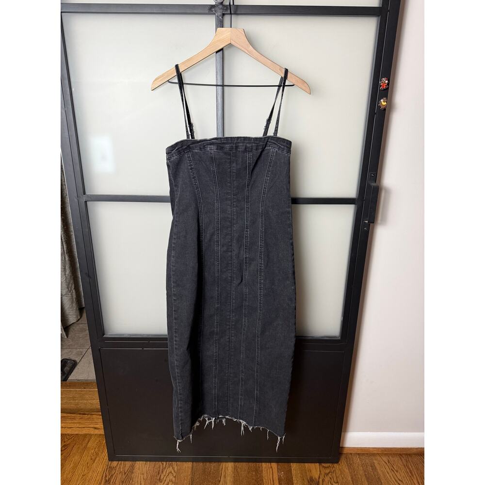 Miou Muse Stretch Denim Pencil Dress Size Medium